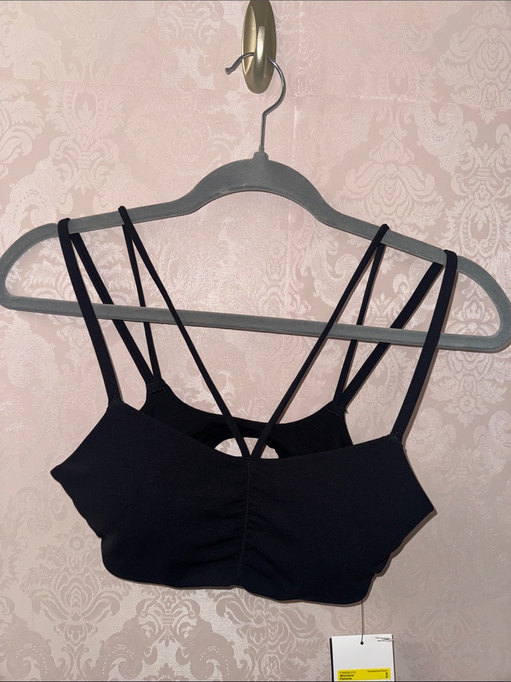 Nike Black Strappy Women's Sports Bra - Seamless Support